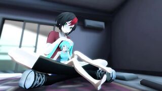 MMD Giantess Growth - Victoria's Movie Night