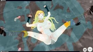 [CM3D2] - RWBY Hentai, Surprise Gangbang For Cumdump Yang