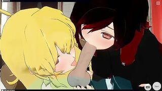 [CM3D2] - RWBY Hentai, Group Sex WIth Ruby Yang And Blake