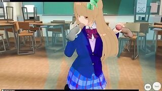 [CM3D2] - Love Live Hentai, Kotori Minami Gangbanged During Class