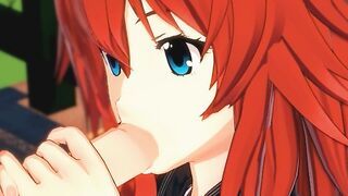 High School DxD - Rias Gremory 3D Hentai