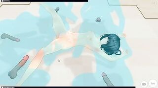 [CM3D2] Date A Live Hentai - Kurumi Tokisaki 6 Person Gangbang