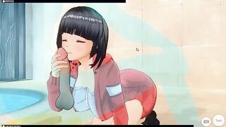 [CM3D2] - Sword Art Online Hentai, Suguha Kirigaya Joins You For A Bath