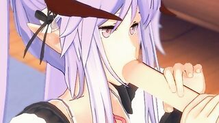 3D Hentai Succubus Maid Pleasures Her Master