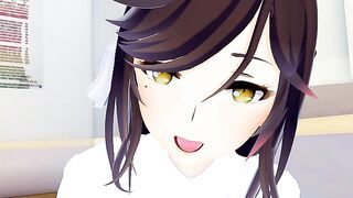 azur lane atago Writing brush 3d hentai