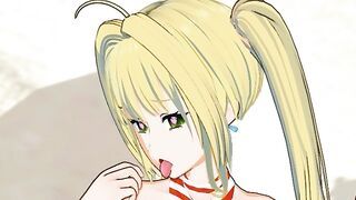 Fate - Bikini Nero Claudius 3D Hentai