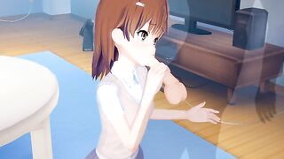 Mikoto Misaka - Toaru Kagaku no Railgun - 3D Hentai