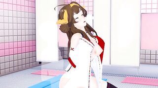 Kongou KanColle shower room 3d hentai