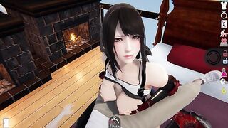 AI Syoujyo Tifa Lockhart is giving a fantastic boobjob