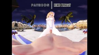 Yu Gi Oh! - Dark Magician Gir Fucked on the Beach [VR UNCENSORED HENTAI 4K]