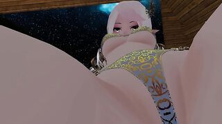 Lewd Facesitting PoV with ASMR and countdown in VRchat