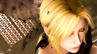 Ebony Man With Strong Muscle anal 3d Horsecock Game