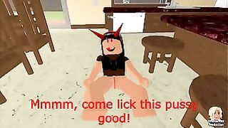 Roblox Sex Story Part 1 Trixxx Makes Her Slave adore Her Pussy Big Cocks