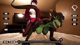 Shades of Elysium Scaly Lizard Girl from Behind