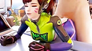 Dva Nano Doggy Style Overwatch animation 3d With sound