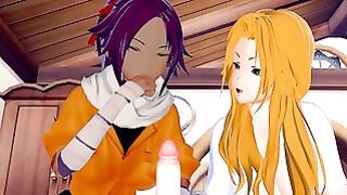 Bleach Rangiku Plus Yoruichi Threesome Pov anime