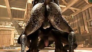 Good Big Doggy Remain anal 3d argonian Rayhuma Futa on Boy Big Dick Big Tits Futanari Futanari Sfm Hard Core Skyrim