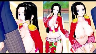 (one Piece) 3dcg [hentai Game Koikatsu! one Piece Boa Hancock(anime 3d