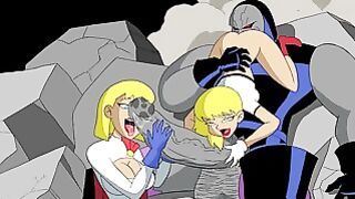 Fucking tough 2 Blondie Female Super Heroes (supergirl and Powergirl)