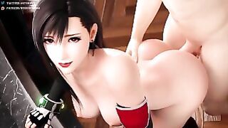 Tifa Lockhart Doggy Style Fuck W sound Final Fantasy