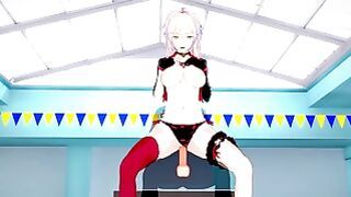 Fate Swimsuit Jalter Fucks at the Pool
