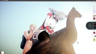 Ai Syoujyo [3d Porn Game] Ep.19 the Slutty Maiden Plays With the Spanish Donkey