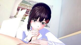 Chainsaw Boy Kobeni Gives A 20 Min Sloppy Blowjob (uncensored) (3d Hentai)