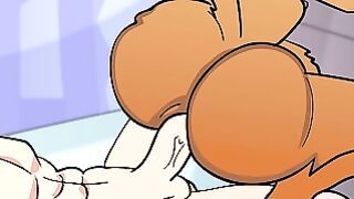 Sandy Cheeks Riding Spongebobs Cock
