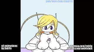 Gif Compilation – Monster Girls, Robot Girls, Tits Expansion (animations By Zedrin)