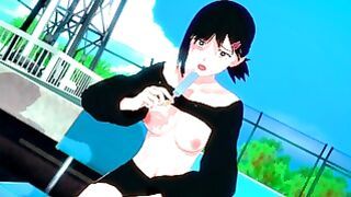 Passionate Sex With Kobeni Higashiyama Chainsaw Dude Hentai