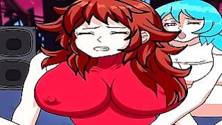 Friday Night Funkin Wild Lesbian Animation