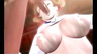 Lactating Big Breasts Hard Core Cumshot & Cream Pie (with sound) 3d Hentai