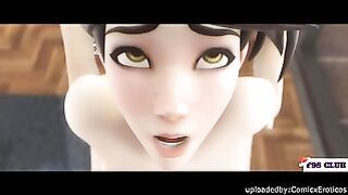 Tracer Getting Her Pussy Fucked Rough animation! Overwatch Compilation W sound