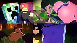 Creeper Fuck A Human for the First Time . Minecraft Porn
