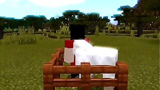 Steve Sendo Enrrabado Por Ovelha Ao som De Mc Gorila No Minecraft