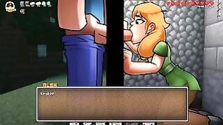 Minecraft Horny Craft – Part 3 – Alex Gives Oral to Steve By Loveskysanhentai