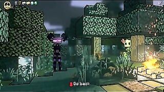 Hornycraft [parody Hentai Game Pornplay ] Ep.11 Minecraft Enderman Love to Sit on Steve Face As He Licked their Cunt