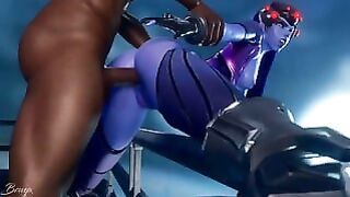 Widowmaker on A Skyscaper anal
