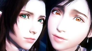 Final Fantasy 7 Futa – Tifa and Aerith – Tram Fuck (1 2)
