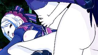 Overlord – Futanari Albedo Fucks Shalltear 3d Hentai