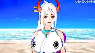 Luffy Fucks Yamato on the Beach until Creampie – one Piece Cartoon Hentai 3d Uncensored
