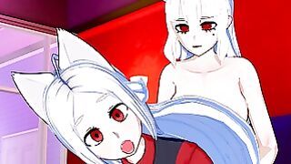 Helltaker – Cerberus X Futa Lucifer 3d anime
