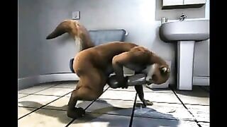 Otter Uses Dildo By His Tail Hd By H0rs3