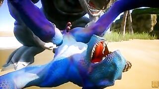 Fag Furry Porn Scalie Gets Fucked By A Huge Furry