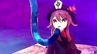 Vicineko Hutao X Slime Vicineko Slime Genshin Impact Hutao