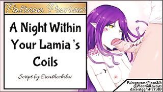 Extended Patreon Preview: A Night Within Your Lamia S Coils Part 1