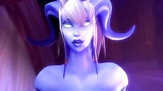 Draenei Cowgirl- Warcraft Warcraft Pov Fantasy Cowgirl Pov Cowgirl 3d Huge Tits Big Tits World of Warcraft Draenei