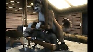 Wolf Hump A Tied Donkey in Stable High Quality By H0rs3