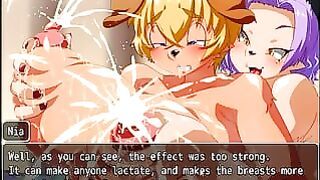 Treasurehunterkee & the ancient Ruins [rpg Hentai Game] Ep.3 Massage and Colossal Breasts Milking