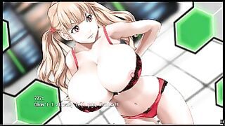 Apostle [pornplay Hentai Game] Ep.3 Walking on A Gorgeous Blonde Girl in Red Underwear